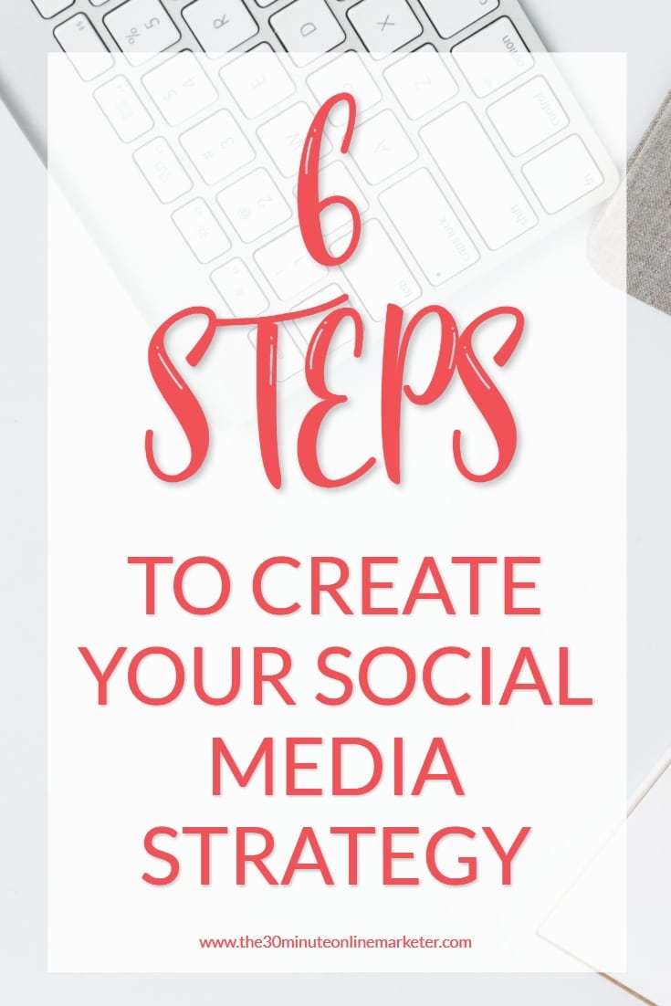  Discover how to create a simple social media strategy in only 6 steps. #socialmediastrategy #socialmediatips