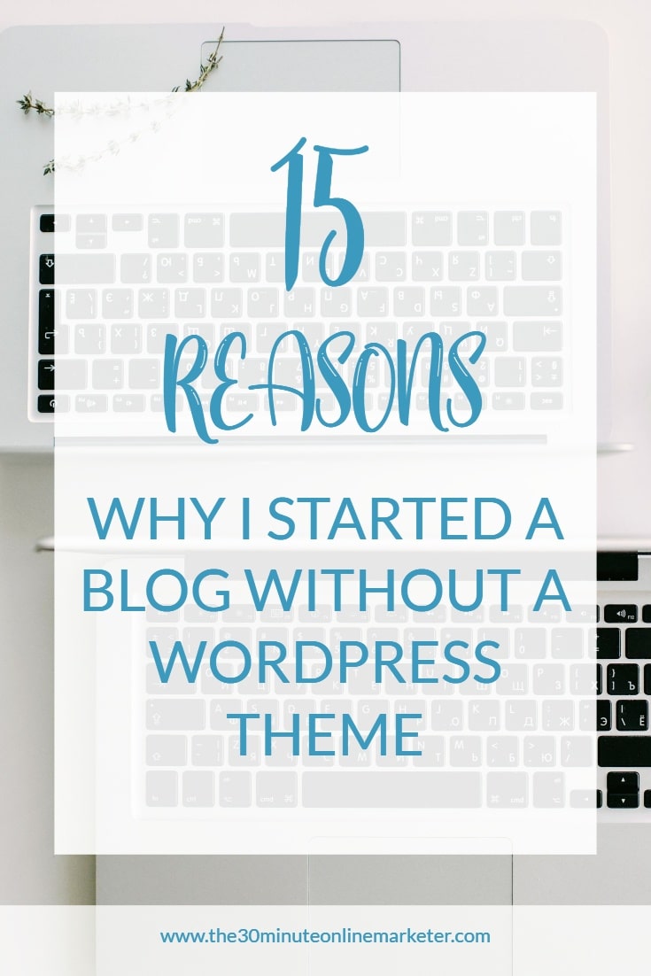 15 reasons why I started a blog without a Premium WordPress Theme