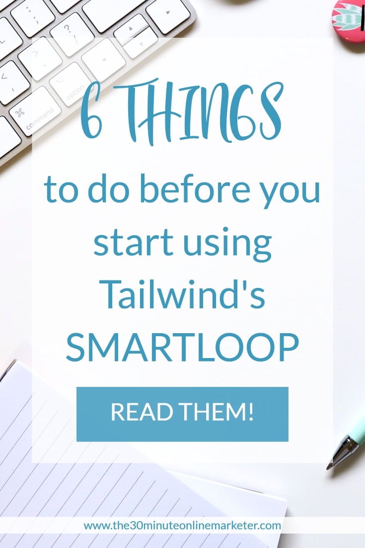 What you need to do before you start using SmartLoop