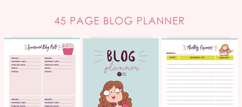 Stray Curls Blog Planner
