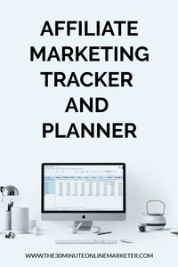 Affiliate marketing Tracker and Planner