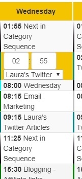 Changing categories in SocialBee Schedule