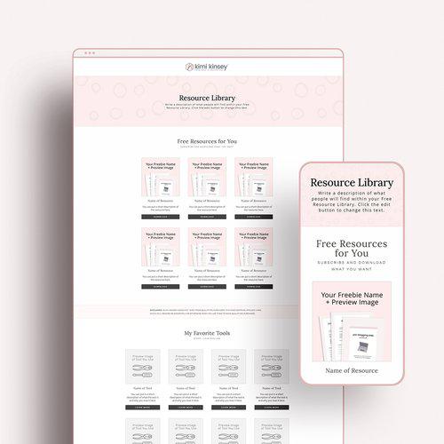 Resource Page Template