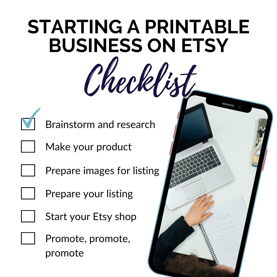 How to start a printables business on Etsy