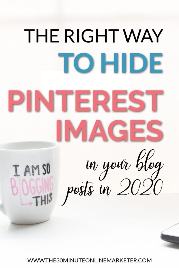 The right way to hide Pinterest images