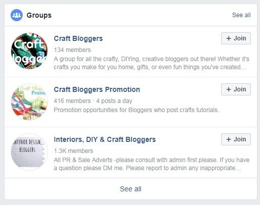 Craft blogger facebook groups