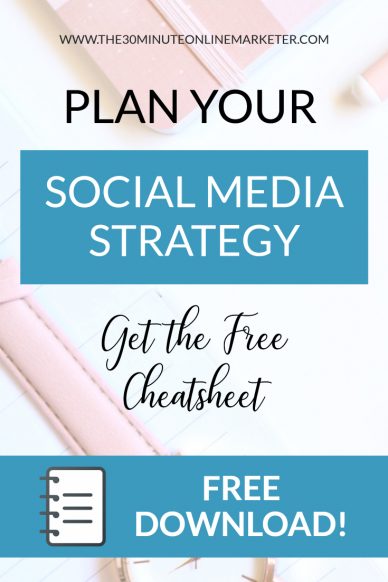 Social Media Marketing Strategy CheatSheet | The 30 Minute Online Marketer