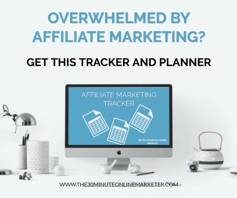 Affiliate marketing tracker and planner