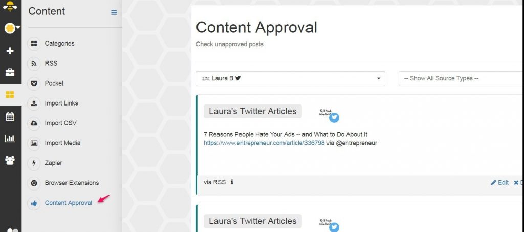 Content Approval in SocialBee