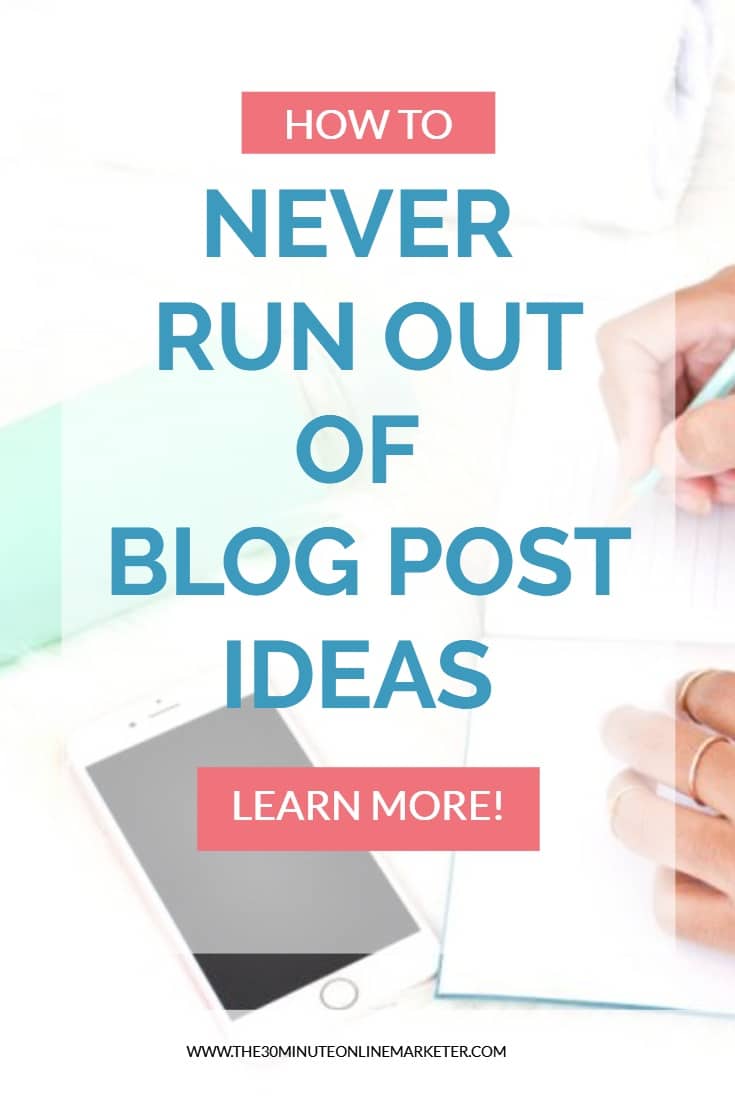 Never run out of blog post ideas